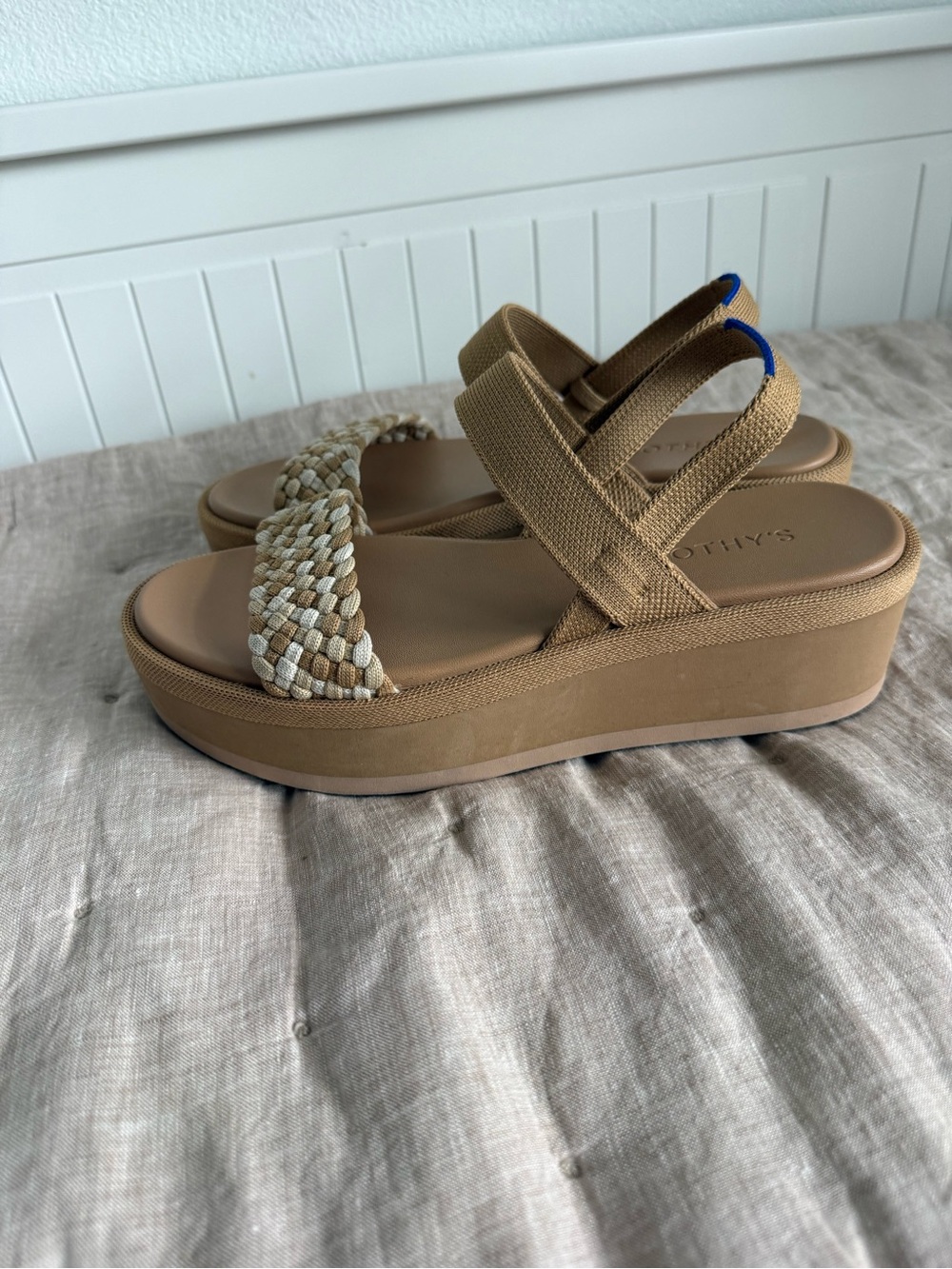 Rothy’s The Lightweight Wedge Platform Sandals Woven Size 8.5